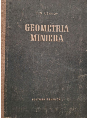 I. N. Usakov - Geometria miniera - 1954 - Cartonata