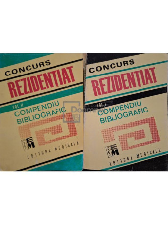 Radu Rizescu (red.) - Concurs rezidentiat - Compendiu bibliografic, 2 vol. - 1995 - Brosata
