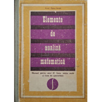 Elemente de analiza matematica