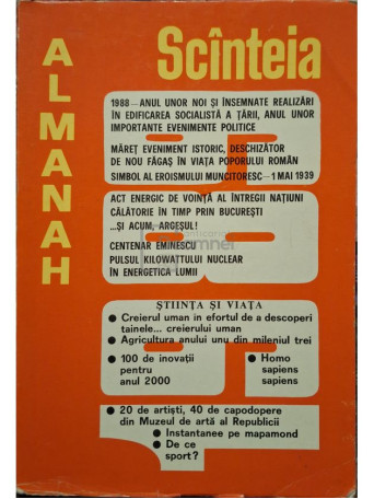 Marin Petrescu (Red.) - Almanah Scanteia 1989 - 1989 - Brosata