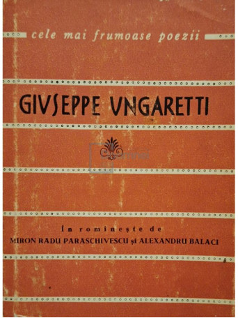 Giuseppe Ungaretti - Poeme - 1963 - Cartonata