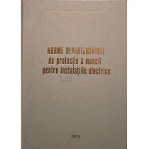 Norme departamentale de protectia muncii pentru instalatiile electrice