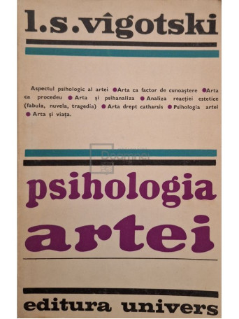 L. S. Vigotski - Psihologia artei - 1973 - Brosata