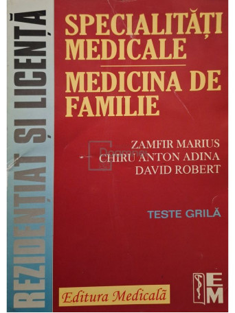 Zamfir Marius - Specialitati medicale - Medicina de familie - 2003 - Brosata