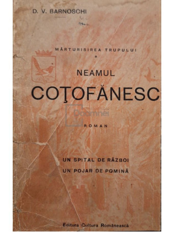 D. V. Barnoschi - Neamul cotofanesc - Cartonata