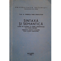 Sintaxa si semantica