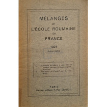 Melanges de l'ecole Roumaine en France, II-eme partie