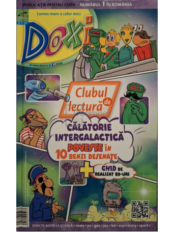 Costin Diaconescu - Clubul de lectura - Calatorie intergalactica, poveste in 10 benzi desenate - Cartonata