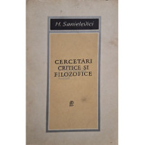 Cercetari critice si filozofice