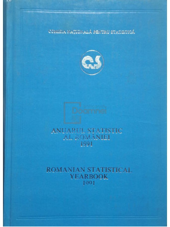 Anuarul statistic al Romaniei 1991 - 1991 - Cartonata