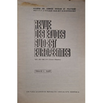 Revue des etudes sud-est europeennes, tome XIX, nr. 4