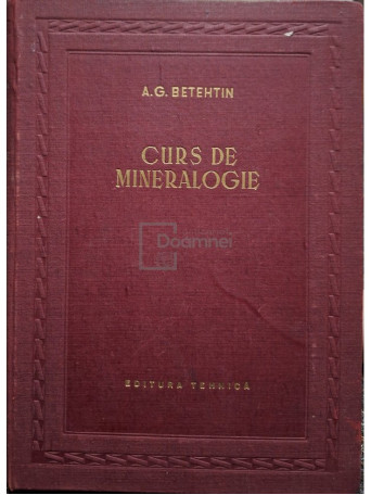 A. G. Betehtin - Curs de mineralogie - 1953 - Cartonata