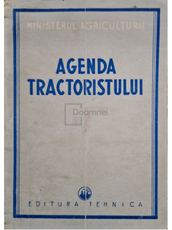 Agenda tractoristului - 1952 - Brosata
