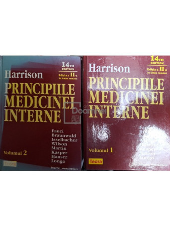 Anthony S. Fauci - Harrison - Principiile medicinei interne, 2 vol. - 2003 - Cartonata (hardcover)