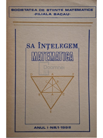 - Sa intelegem matematica, anul I, nr. 1 - 1992 - Brosata