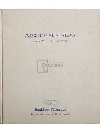 Auktionskatalog - Catalog de monede pentru licitatii - 1991 - Cartonata