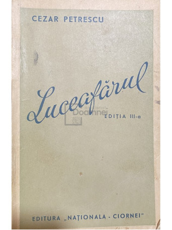 Cezar Petrescu - Luceafarul, editia a III-a