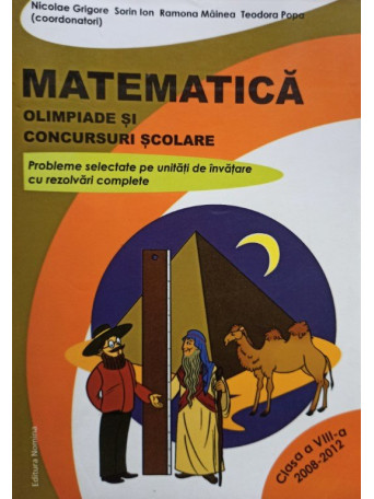 Matematica - Olimpiade si concursuri scolare, clasa a VIIIa
