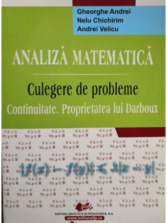 Analiza matematica - Culegere de probleme