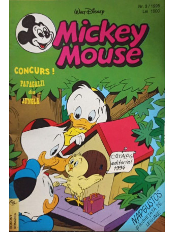 Mickey Mouse, revista pentru copii, cu benzi desenate, nr. 3 / 1995