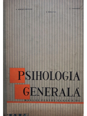 Psihologia generala - Manual pentru clasa a XI-a