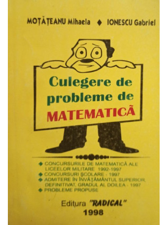 Culegere de probleme de matematica