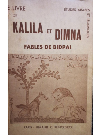 Le livre de Kalila et Dimna