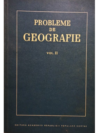 Probleme de geografie, vol. 2 - 1955 - Brosata