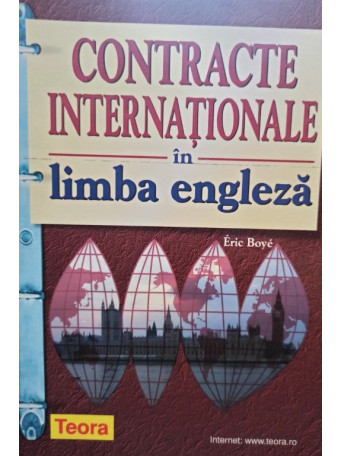 Eric Boye - Contracte internationale in limba engleza - 2000 - cartonata