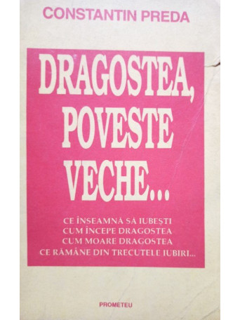Constantin Preda - Dragostea, poveste veche... - 1993 - Brosata