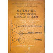 Matematica in invatamantul gimnazial si liceal
