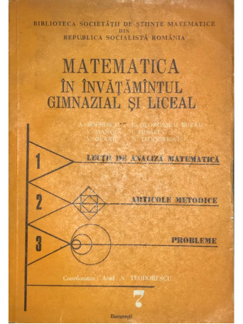 Matematica in invatamantul gimnazial si liceal