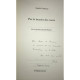 Par le brasier des mots (dedicatie)