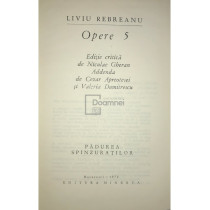 Opere, vol. V - Padurea spanzuratilor