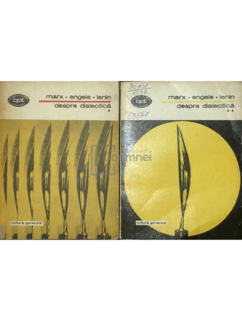 Marx, Engels, Lenin - Despre dialectica, 2 vol. - 1978 - Brosata