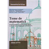 Teme de matematica, clasa a V-a, semestrul al II-lea
