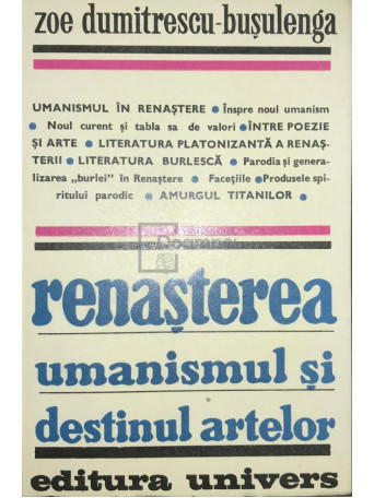 Renasterea - Umanismul si destinul artelor