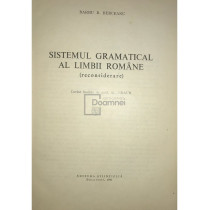 Sistemul gramatical al limbii romane (dedicatie)