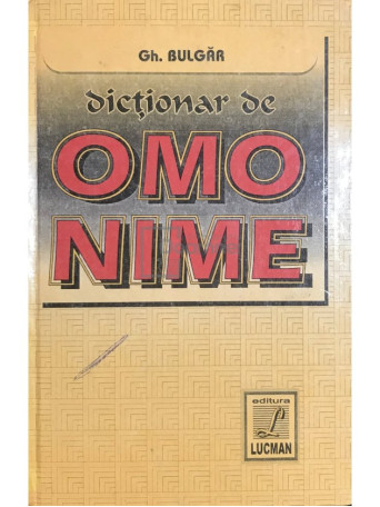 Dictionar de omonime