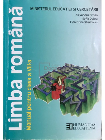 Alexandru Crisan - Limba romana - Manual pentru clasa a VIII-a - 2015 - Brosata