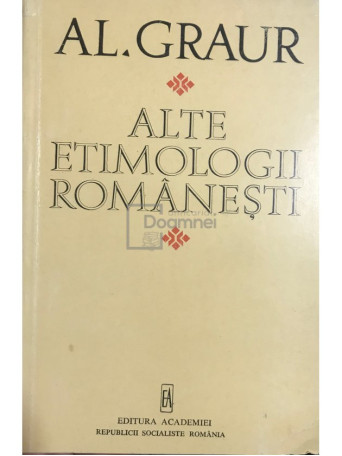 Alte etimologii romanesti