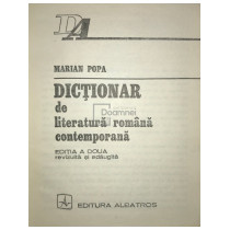 Dictionar de literatura romana contemporana