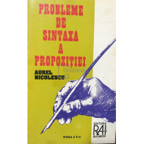 Probleme de sintaxa a propozitiei