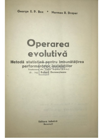 Operarea evolutiva