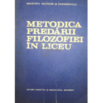 Metodica predarii filozofiei in liceu