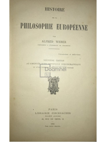 Histoire de la philosophie europeenne