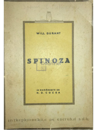 Will Durant - Spinoza - Brosata