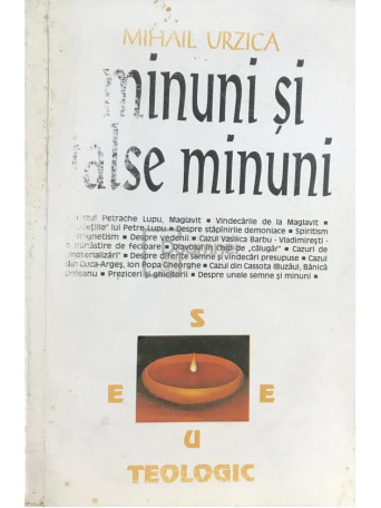 Mihail Urzica - Minuni si false minuni - 1993 - Brosata