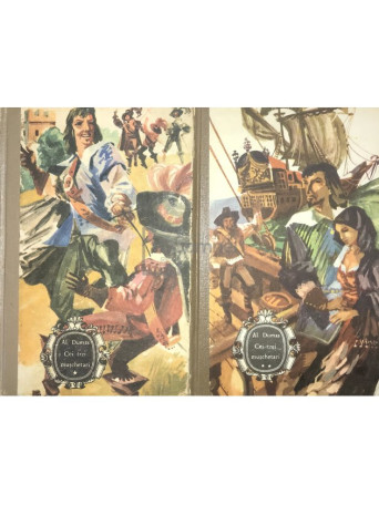 Al. Dumas - Cei trei muschetari, 2 vol - 1969 - Cartonata