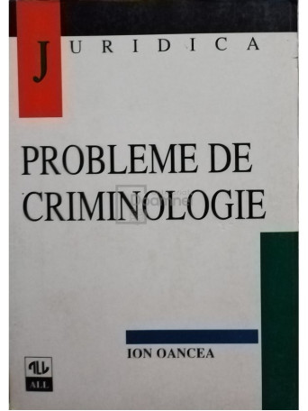 Mihail Sandu - Probleme de criminologie - 1998 - brosata